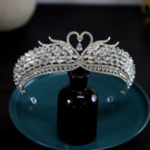 Swan Rhinestone Bridal Crwon Tiara